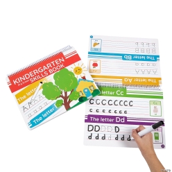 Kindergarten Skills Dry Erase Activity Books 12Pk