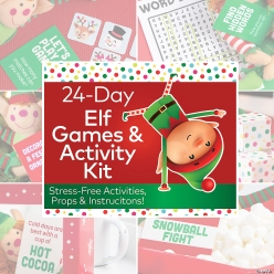 Christmas Elf Games & Activity Kit for 24 Days
