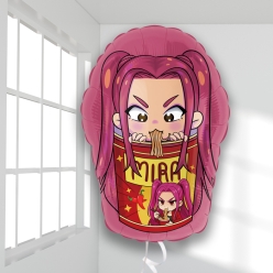 Kpop Mira Noodles Supershape Foil Balloon
