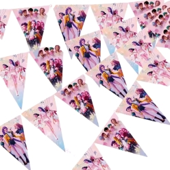 *K-Pop Demon Hunters Big 12 Foot Pennant Banner
