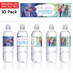 K-Pop Demon Hunters PERSONALIZED VINYL Bottle Labels - 10 PK