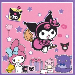 Kuromi Lunch Napkins - 10 PK