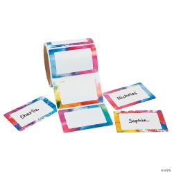Watercolour Name Tags / Labels - 100Pk