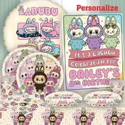 Labubu PERSONALIZED Supersaver Party Pack for 10