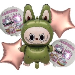 Labubu QuWu Balloon Bouquet