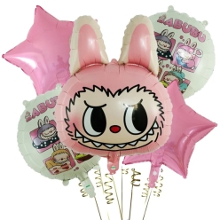 40% OFF: Labubu Pink Balloon Bouquet