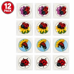Ladybug Temporary Tattoos - 12 Pack