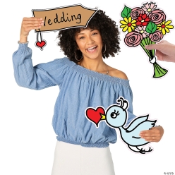 Large Wedding Photo Props - 6Pk