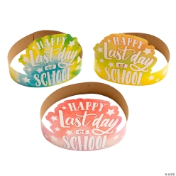 Last Day of School Crowns - 12Pk