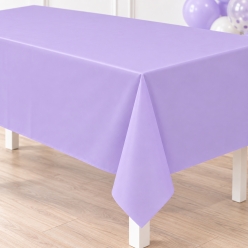 Lavender Premium Rectangular Plastic Table Cover 54