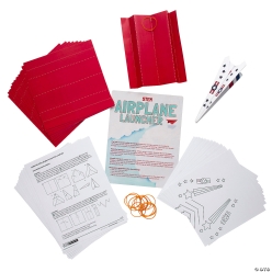 STEM Airplane Launcher Challenge Craft Kit-12Pk