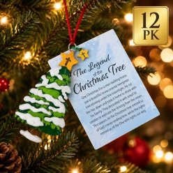 Legend of the Christmas Tree Ornaments-12 Pack