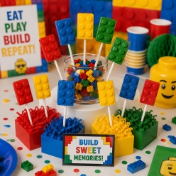 Lego Blocks Molded Fruit Suckers 12 Pk