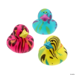 90's Style Neon Rubber Ducks-12Pk