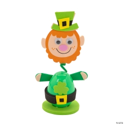 Leprechaun Bobble Head Craft Kit - 12Pk