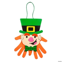Leprechaun Handprint Sign Craft Kit - 12Pk