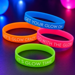 Let's Glow Crazy Neon Glow Bracelets - 4pk