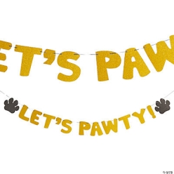 Dog Party Glitter 7 Foot Garland