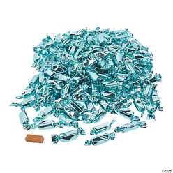 Light Blue Foil-Wrapped Caramels - 189pcs