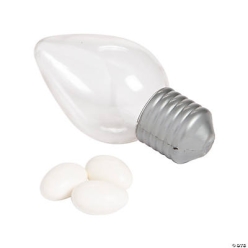 Light Bulb Shaped Containers - 12Pk