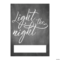 Light the Night Send-Off Easel Sign