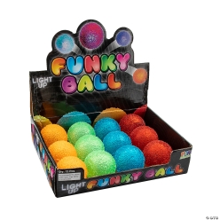 Light-Up Funky Bouncing Balls - 12Pk