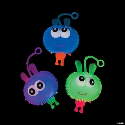Light-Up Happy Face Puffer Yo-Yos - 12pk