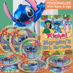 *Stitch PERSONALIZED Party for 8 w/Stitch Balloon