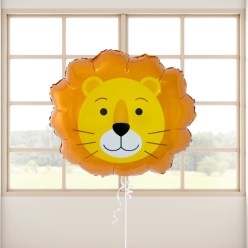Cute Lions Head 57cm Shaped Foil Balloon