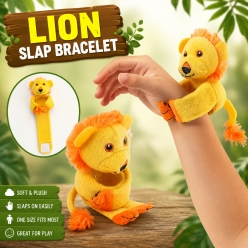 Hugging Plush Lion Slap Bracelet