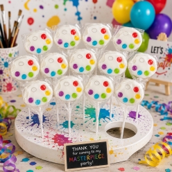 Little Artist Raspberry Suckers -12 Pk