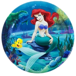 The Little Mermaid 3D Dinner Plates - 10 PK