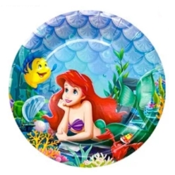 The Little Mermaid 3D Dessert Plates - 10 PK