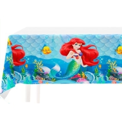 The Little Mermaid 3D Blue Table Cover