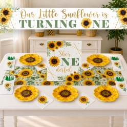 *Sunflower 1st Birthday Pack for 8