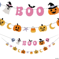 Halloween Fun & Fa-boo-lous Pumpkins Cardstock Banner Set