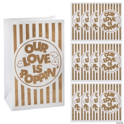 Love is Poppinâ€™ Popcorn Bags- 12PK