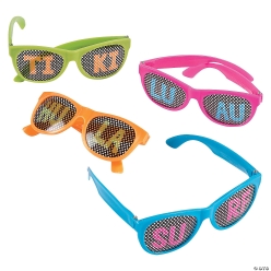 Luau Pinhole Sunglasses -4 PACK