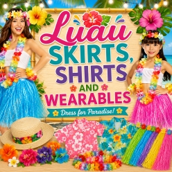 Luau Hawaiian Shirts, Skirts & Wearables