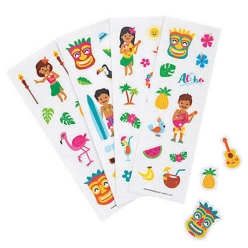 Luau Sticker Sheets 12pk