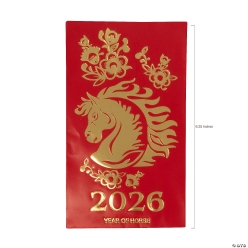 Chinese New Year of the Horse Lucky Money Envelopes-24Pk