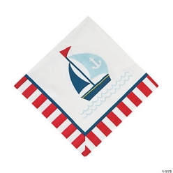 Nautical Baby Shower Luncheon Napkins - 16Pk