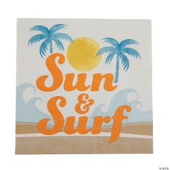 Surf Party Sun & Surf Paper Luncheon Napkins-16Pk