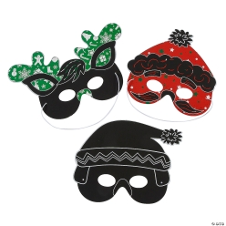 Christmas Magic Colour Scratch Masks - 24Pk