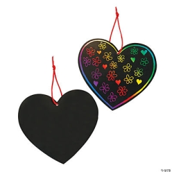 Magic Color Scratch Hearts 24 Pk