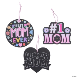 Magic Colour Scratch Mother's Day Ornament Craft-24Pk