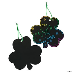 Magic Colour Scratch Shamrocks-24Pk