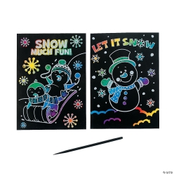 Magic Colour Scratch Winter Fun Activities - 24 Pack