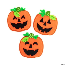 Jack-O'-Lantern Magnet Craft Kit-12Pk