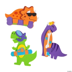 Silly Summer Dinosaur Craft Kit-12Pk